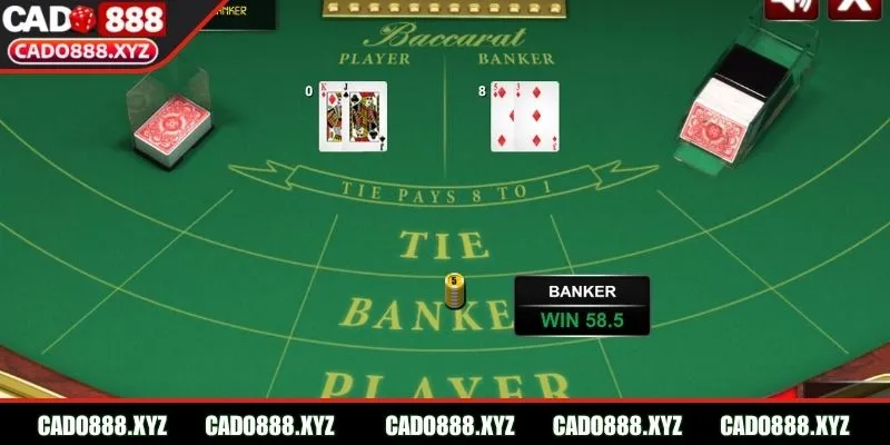 Baccarat Cado888 xây dựng hệ thống kèo hấp dẫn, thưởng cao